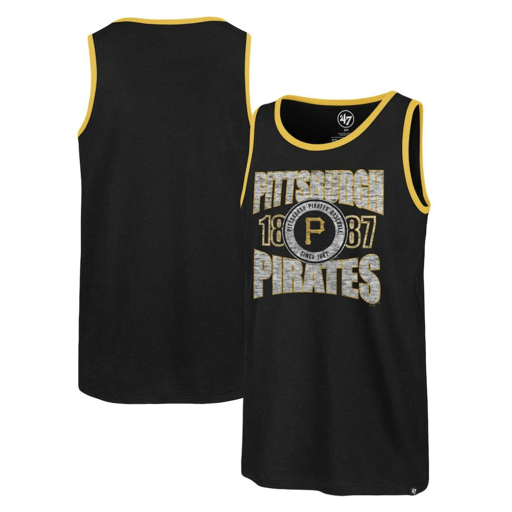 Pittsburgh Pirates Upload Franklin Tank Top Black | 47 brand