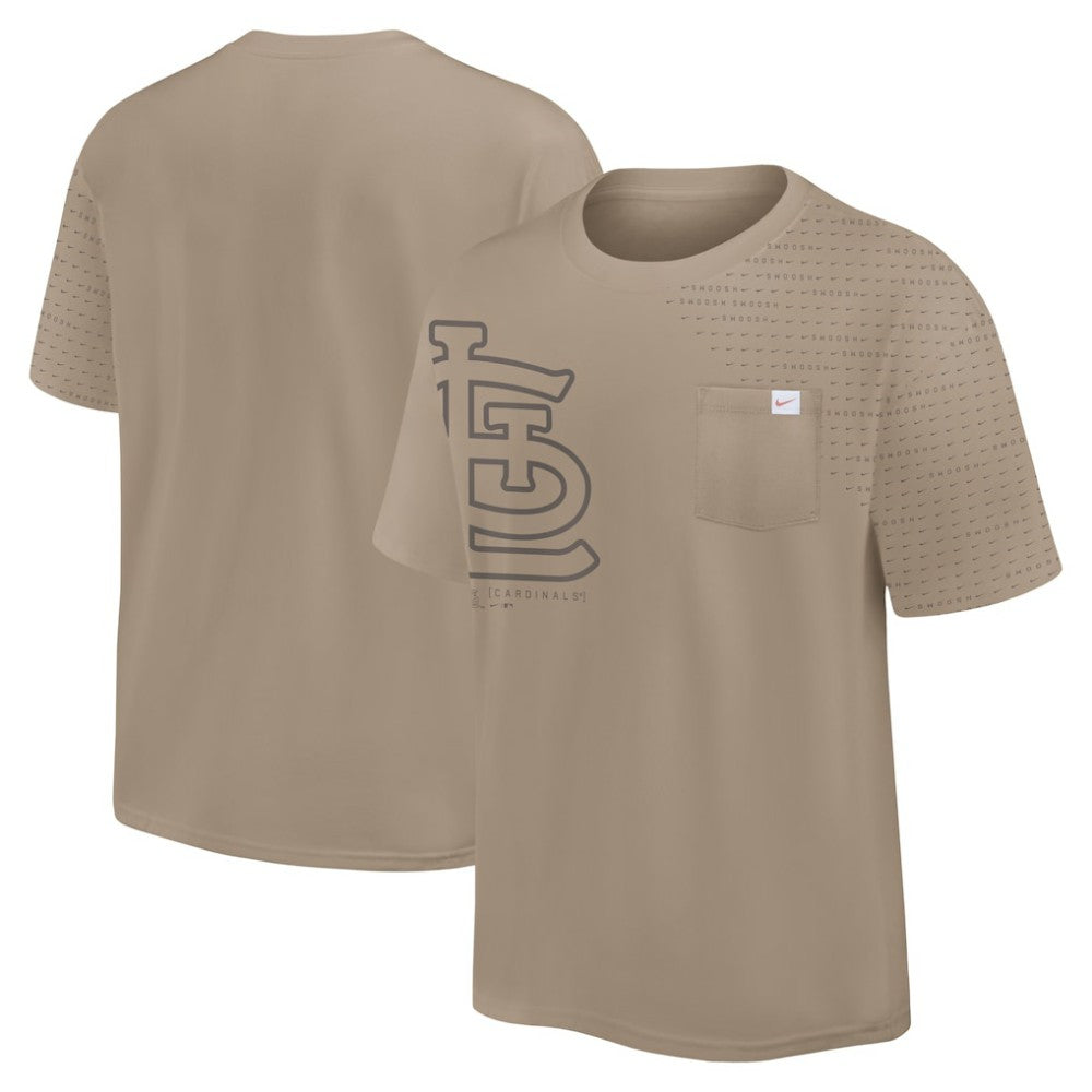 St. Louis Cardinals Statement Max90 Pocket T-Shirt Khaki | Nike