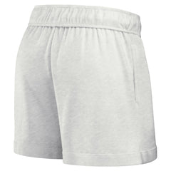 Los Angeles Dodgers Women's Oversized Badge Lounge Shorts Oatmeal