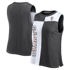 San Francisco Giants Women's Color-Block Tank Top Black/White
