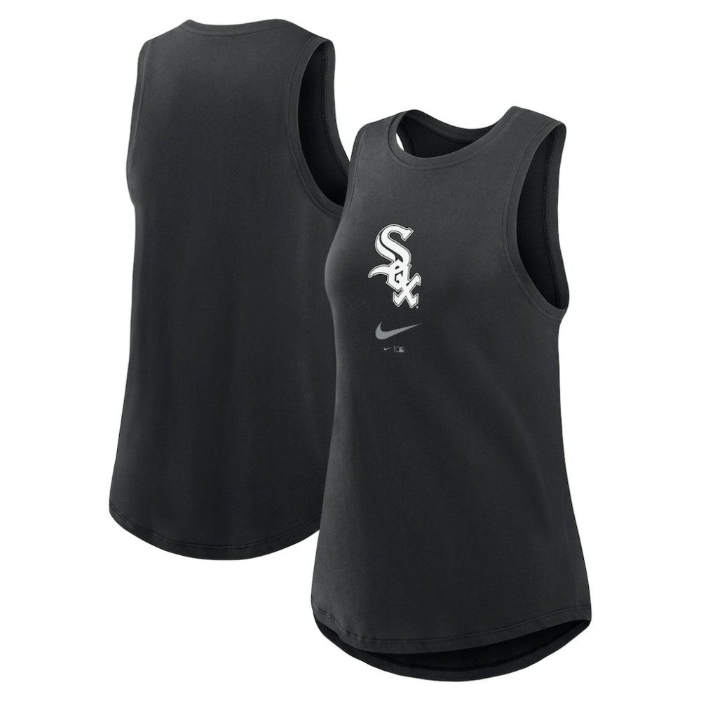 Chicago White Sox Women's Legacy Icon High Neck Dri-FIT Tank Top Black | Nike