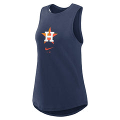 Houston Astros Women's Legacy Icon High Neck Dri-FIT Tank Top Navy | Nike