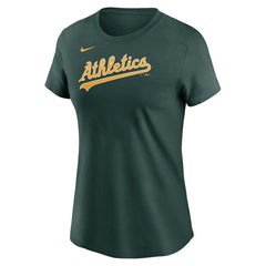 Athletics Women's Wordmark T-Shirt Green | Nike