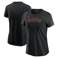 San Francisco Giants Women's Wordmark T-Shirt Black | Nike