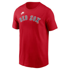 Boston Red Sox Cooperstown Collection Wordmark T-Shirt Red | Nike