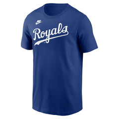 Kansas City Royals Cooperstown Collection Wordmark T-Shirt Royal | Nike