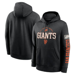 San Francisco Giants Cooperstown Collection Splitter Club Fleece Pullover Hoodie Black | Nike