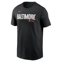 Baltimore Orioles City Connect Wordmark T-Shirt Black | Nike