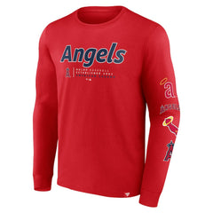 Los Angeles Angels Strike the Goal Long Sleeve T-Shirt Red