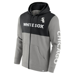Chicago White Sox Ace Hoodie Full-Zip Sweatshirt Gray/Black