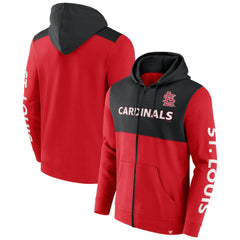 St. Louis Cardinals Ace Hoodie Full-Zip Sweatshirt Red/Black