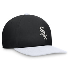 Chicago White Sox Two-Tone Snapback Hat Black/White | Nike