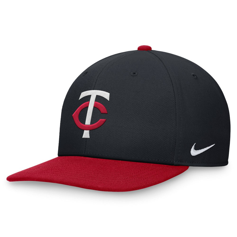 Minnesota Twins Two-Tone Snapback Hat Navy/Red | Nike
