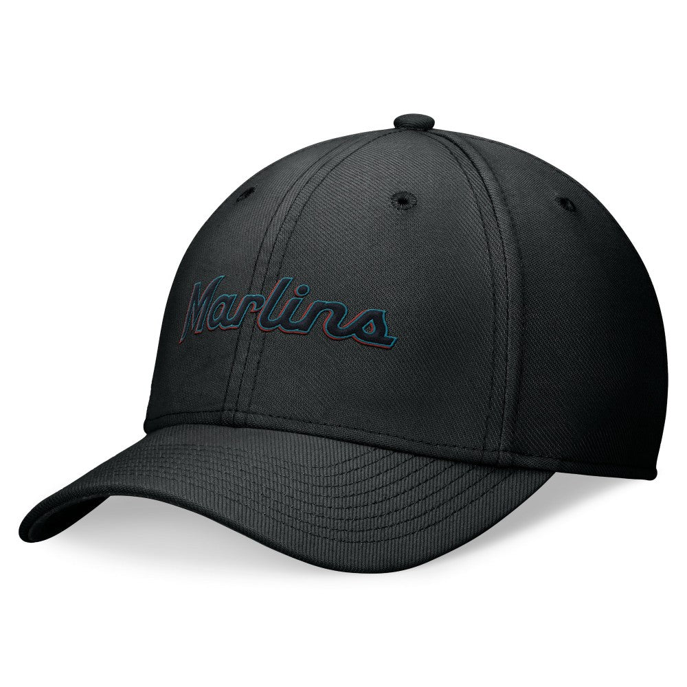Miami Marlins Performance Flex Hat Black | Nike