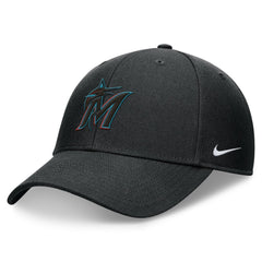 Miami Marlins Club Performance Adjustable Hat Black | Nike