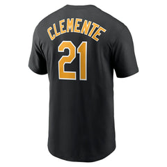 Roberto Clemente Pittsburgh Pirates Fuse Name & Number T-Shirt Black | Nike