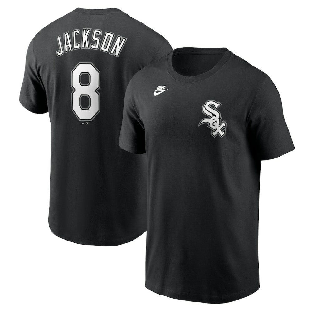 Bo Jackson Chicago White Sox Cooperstown Collection Fuse Name & Number T-Shirt Black | Nike