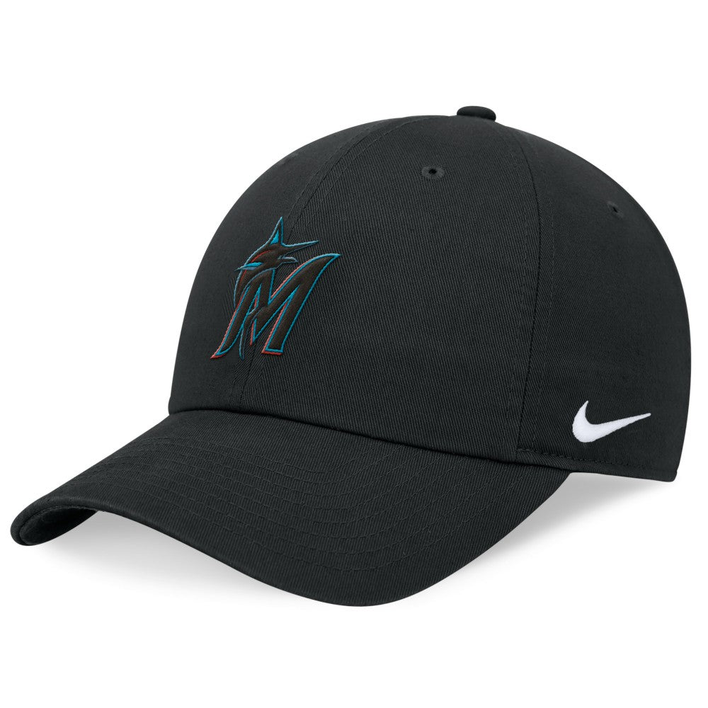 Miami Marlins Club Adjustable Hat Black | Nike