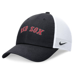 Boston Red Sox Wordmark Adjustable Trucker Hat Navy | Nike