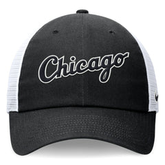 Chicago White Sox Wordmark Adjustable Trucker Hat Black | Nike