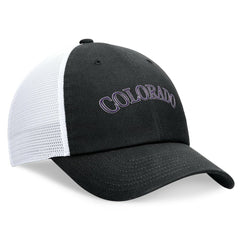 Colorado Rockies Wordmark Adjustable Trucker Hat Black | Nike