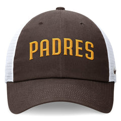San Diego Padres Wordmark Adjustable Trucker Hat Brown | Nike