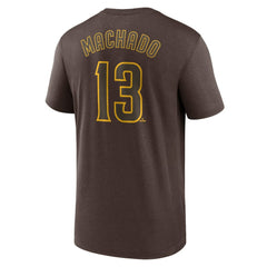 Manny Machado San Diego Padres Legend Name & Number Performance T-Shirt Brown | Nike