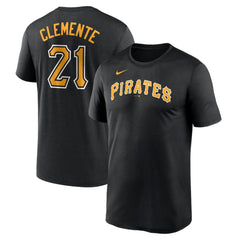 Roberto Clemente Pittsburgh Pirates Legend Name & Number Performance T-Shirt Black | Nike