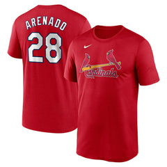 Nolan Arenado St. Louis Cardinals Legend Name & Number Performance T-Shirt Red | Nike