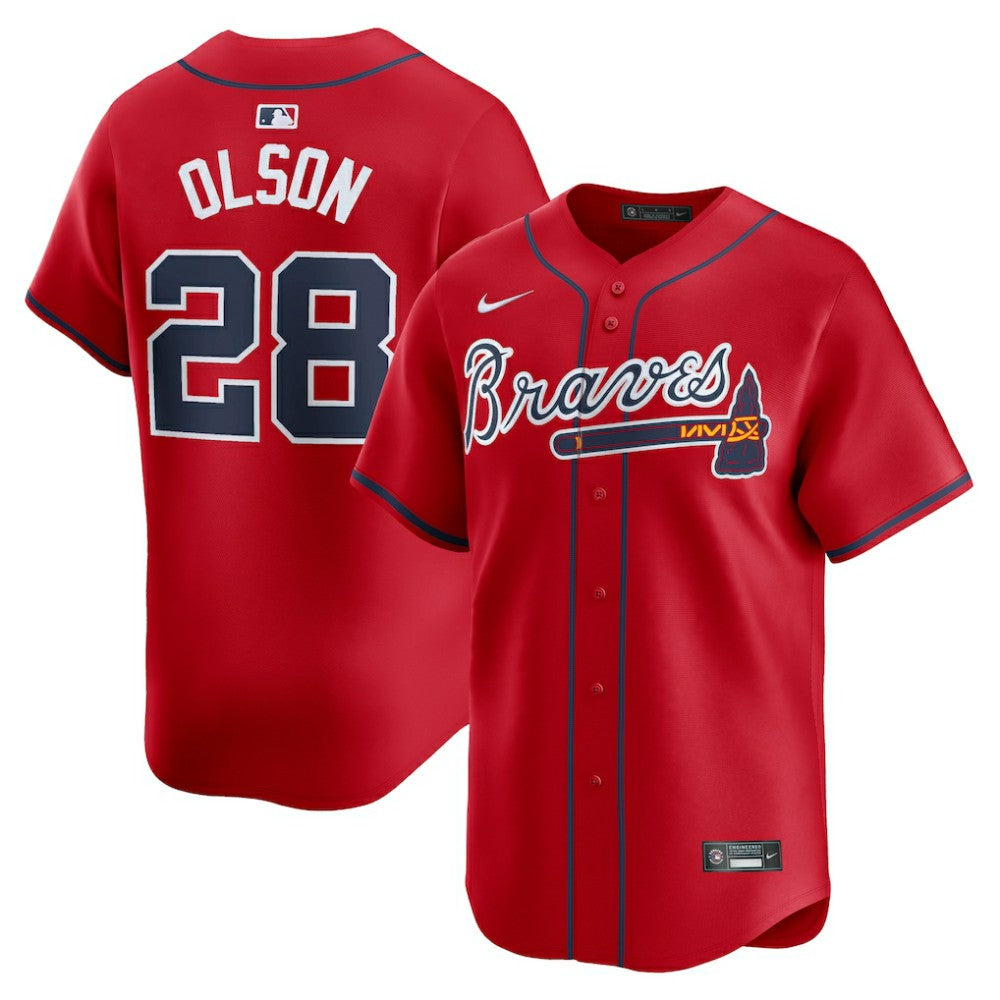 Matt Olson Atlanta Braves Alternate Limited Player Jersey - Red | Nike