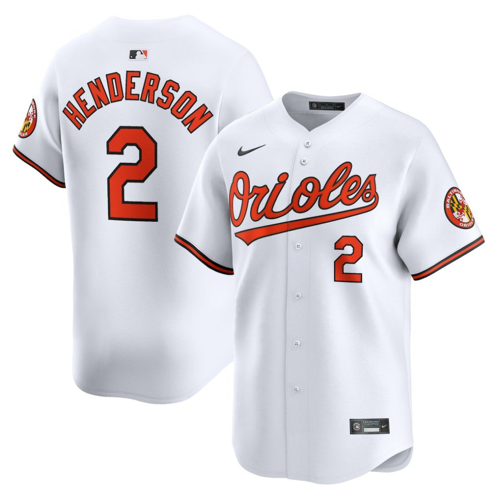 Gunnar Henderson Baltimore Orioles Home Limited Player Jersey White | Nike