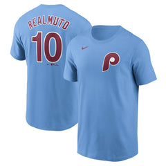 J.T. Realmuto Philadelphia Phillies Fuse Name & Number T-Shirt Light Blue | Nike