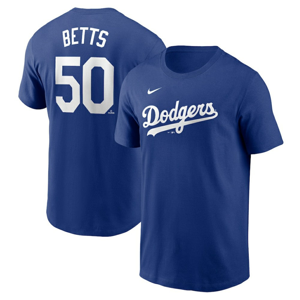 Mookie Betts Los Angeles Dodgers Fuse Name & Number T-Shirt Royal | Nike