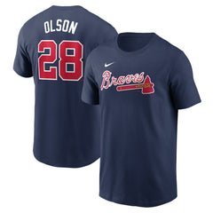 Matt Olson Atlanta Braves Fuse Name & Number T-Shirt Navy | Nike