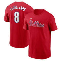 Nick Castellanos Philadelphia Phillies Fuse Name & Number T-Shirt Red | Nike
