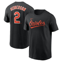 Gunnar Henderson Baltimore Orioles Fuse Name & Number T-Shirt Black | Nike