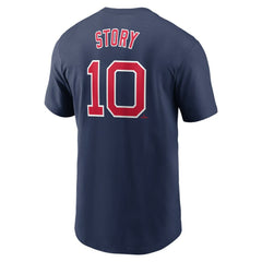 Trevor Story Boston Red Sox Fuse Name & Number T-Shirt Navy | Nike