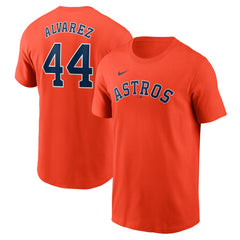 Yordan Alvarez Houston Astros Fuse Name & Number T-Shirt Orange | Nike