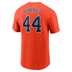 Yordan Alvarez Houston Astros Fuse Name & Number T-Shirt Orange | Nike