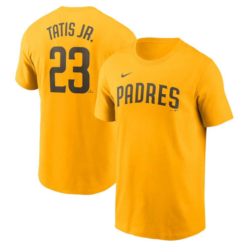 Fernando Tatis Jr. San Diego Padres Fuse Name & Number T-Shirt Gold | Nike