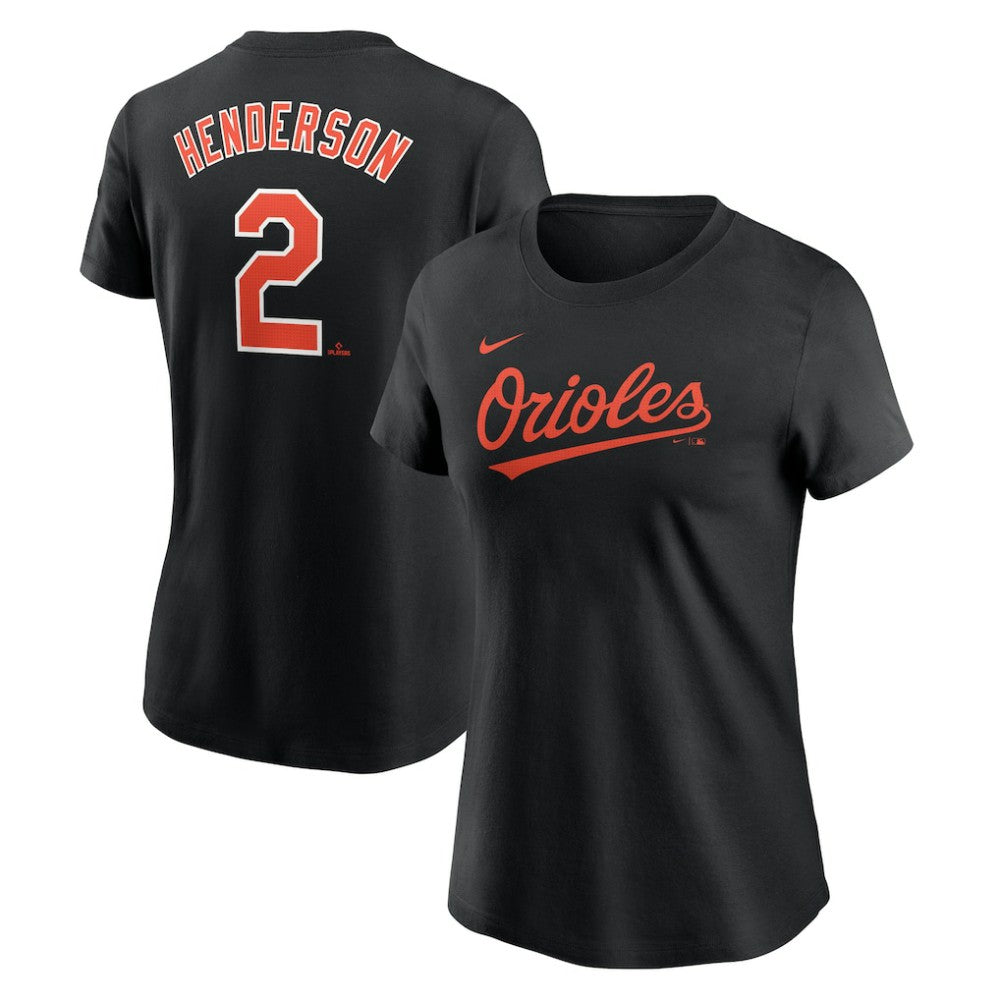 Gunnar Henderson Baltimore Orioles Women's Cooperstown Collection Fuse Name & Number T-Shirt Black | Nike