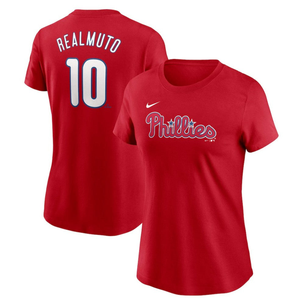 J.T. Realmuto Philadelphia Phillies Women's Cooperstown Collection Fuse Name & Number T-Shirt Red | Nike