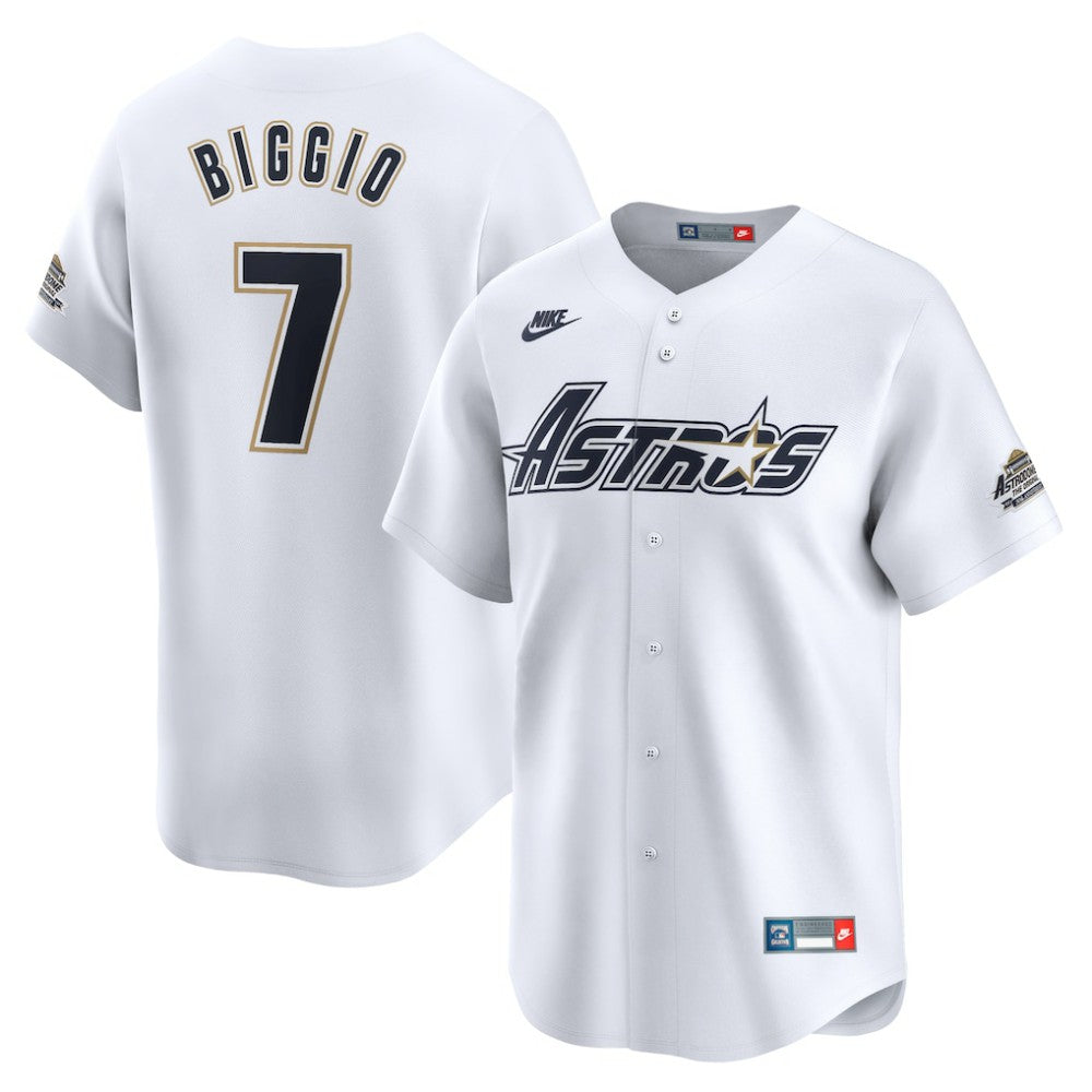 Craig Biggio Houston Astros Throwback Cooperstown Collection Limited Jersey White | Nike