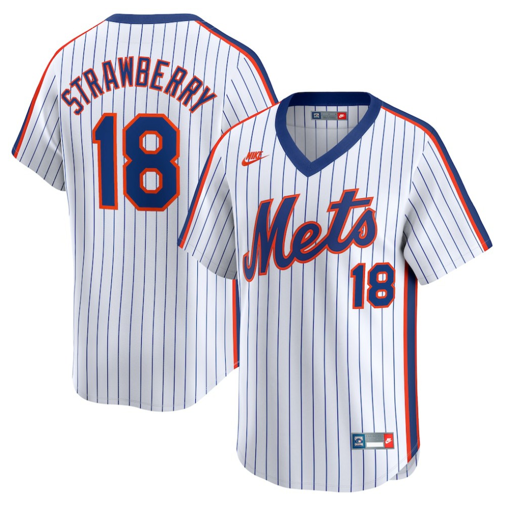 Darryl Strawberry New York Mets Throwback Cooperstown Limited Jersey Navy | Nike