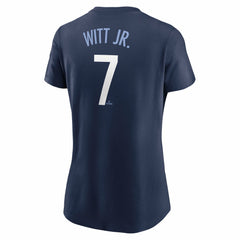 Bobby Witt Jr. Kansas City Royals Women's City Connect Fuse Name & Number T-Shirt Navy | Nike