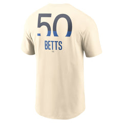 Mookie Betts Los Angeles Dodgers 2024 City Connect Fuse Name & Number T-Shirt Cream | Nike