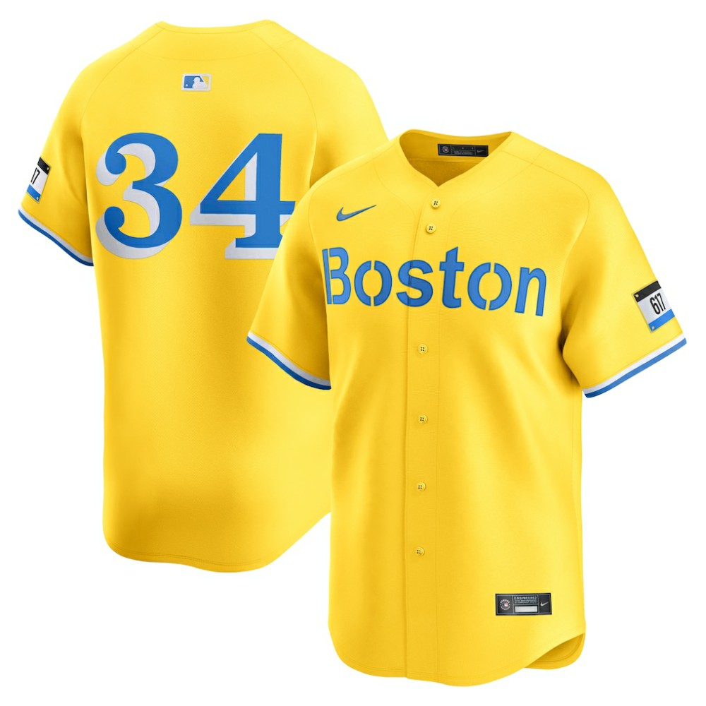 David Ortiz Boston Red Sox City Connect Retired Player Jersey Gold | Nike