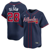 Matt Olson Atlanta Braves Alternate Limited Player Jersey?- Navy