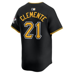 Roberto Clemente Pittsburgh Pirates Alternate Limited Jersey - Black | Nike