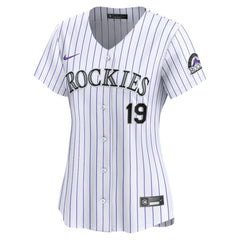 Charlie Blackmon Colorado Rockies Women's Home Limited Player Jersey - White